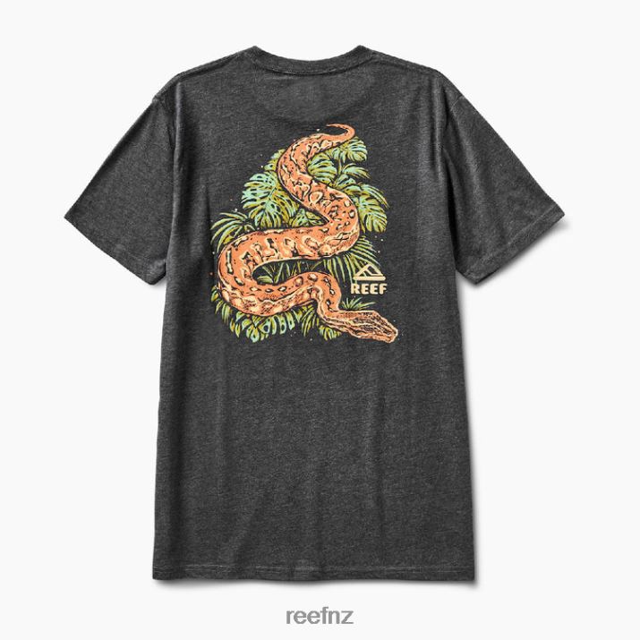 Reef NZ 62JVZ606 - Abra Short Sleeve Tee Men Heather Charcoal Reef