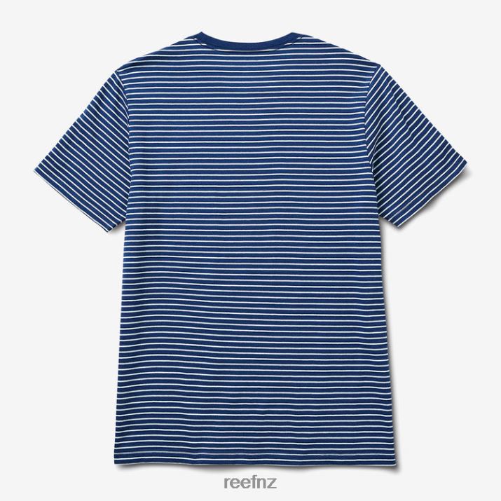 Reef NZ 62JVZ609 - Rumson Short Sleeve Stripe Tee Men Insignia Blue Reef
