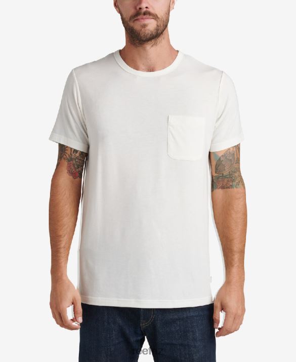 Reef NZ 62JVZ610 - Smith Short Sleeve Pocket Knit Tee Men Marshmallow Reef