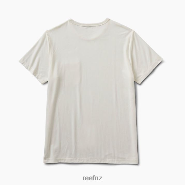 Reef NZ 62JVZ610 - Smith Short Sleeve Pocket Knit Tee Men Marshmallow Reef