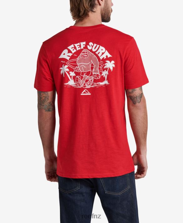 Reef NZ 62JVZ611 - Herman Slub Graphic Tee Men Mountain Red Reef