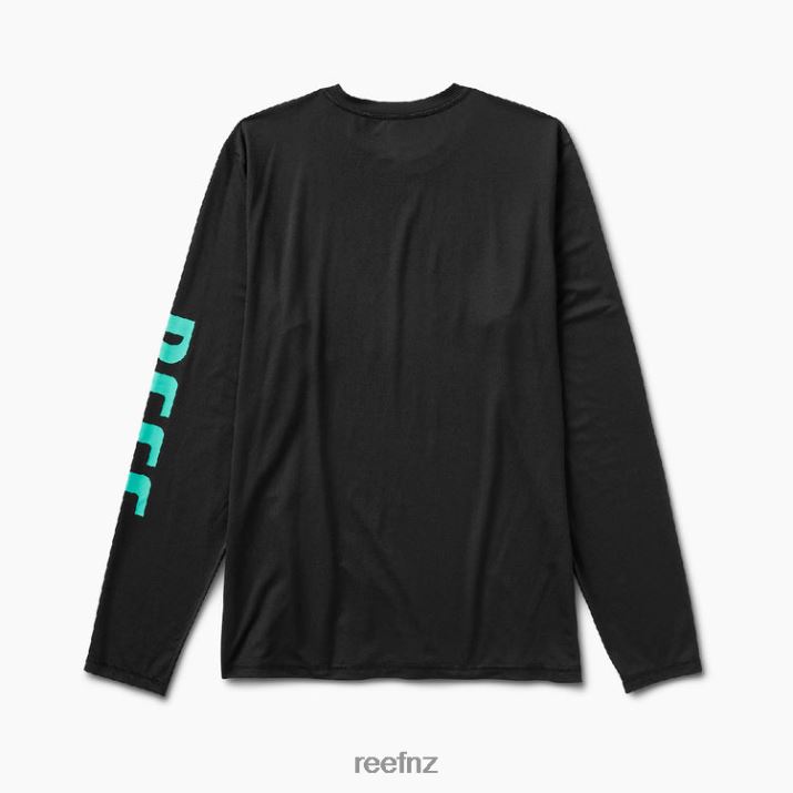 Reef NZ 62JVZ615 - Yuna Long Sleeve Rash Guard Tee Men Caviar Reef