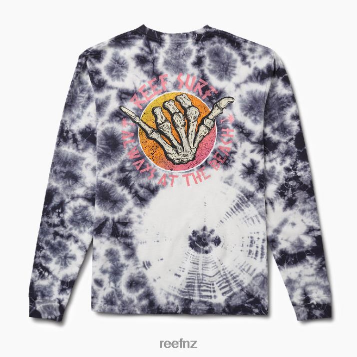 Reef NZ 62JVZ622 - Grim Long Sleeve Tie Dye Tee Men Orchid Reef