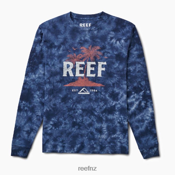 Reef NZ 62JVZ626 - Intel Short Sleeve Tie Dye Tee Men Navy Reef