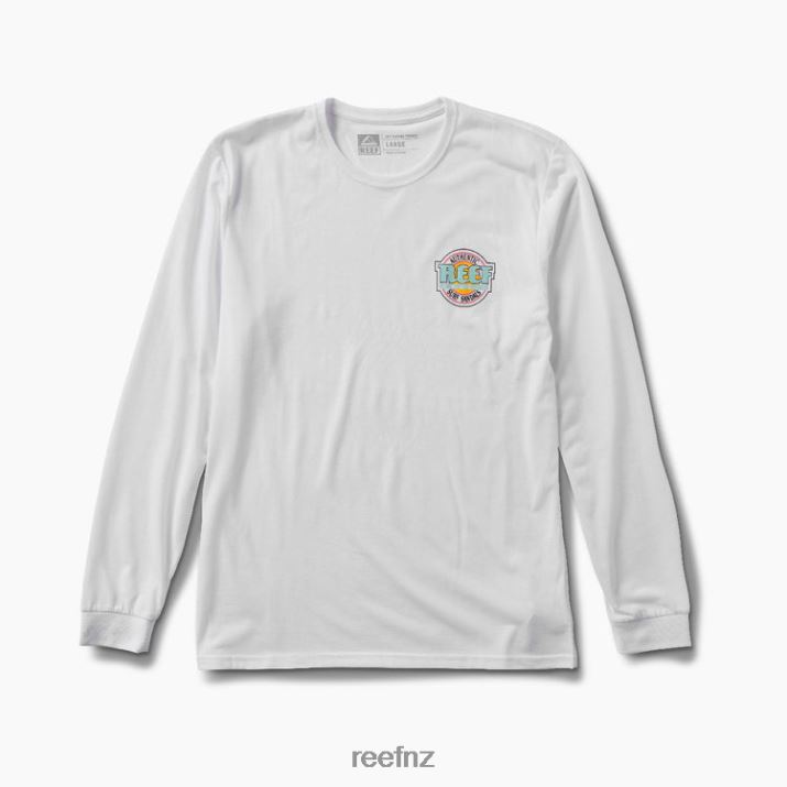 Reef NZ 62JVZ629 - Reef Surfari's Surf Tee Ls Men White