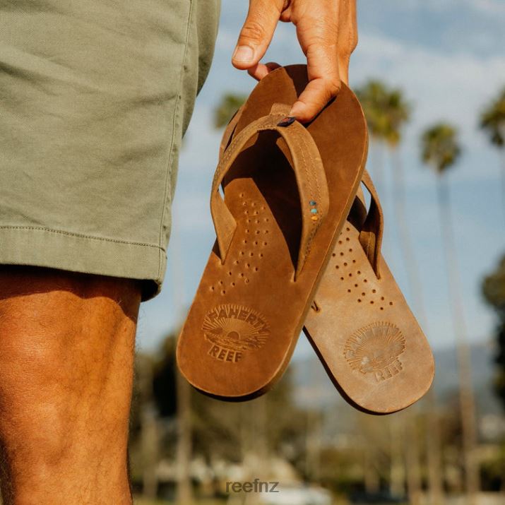 Reef Shoes NZ 62JVZ311 - Faherty x Reef Draftsmen Men Faherty Brown