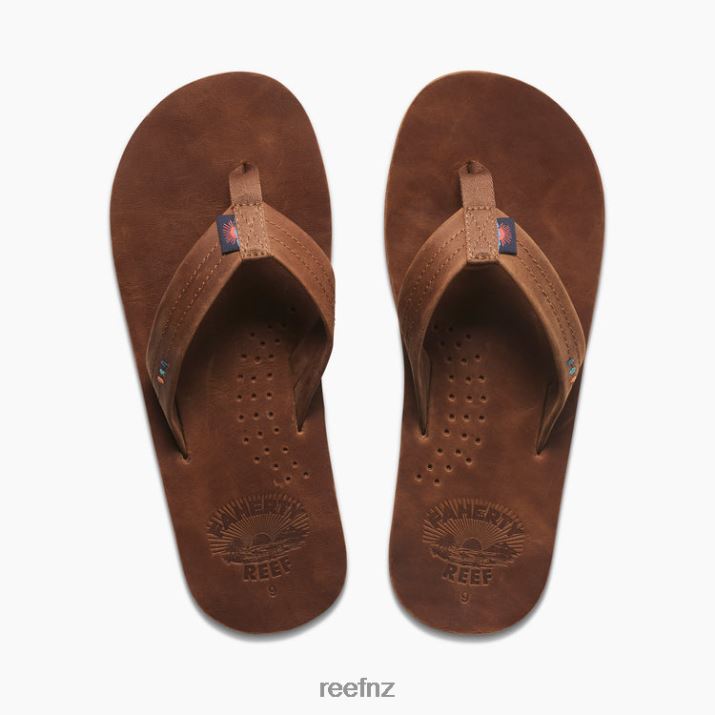 Reef Shoes NZ 62JVZ311 - Faherty x Reef Draftsmen Men Faherty Brown