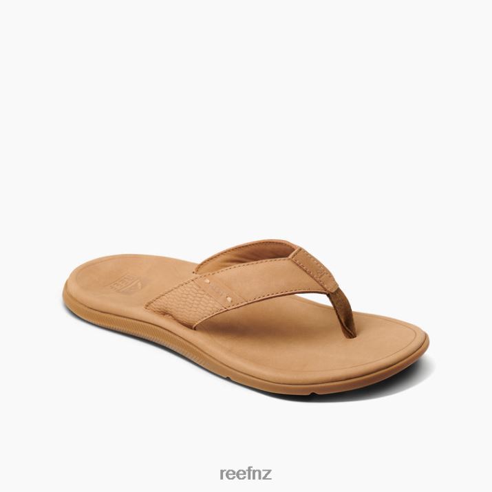 Reef Shoes NZ 62JVZ318 - Leather Santa Ana Men Tan Reef