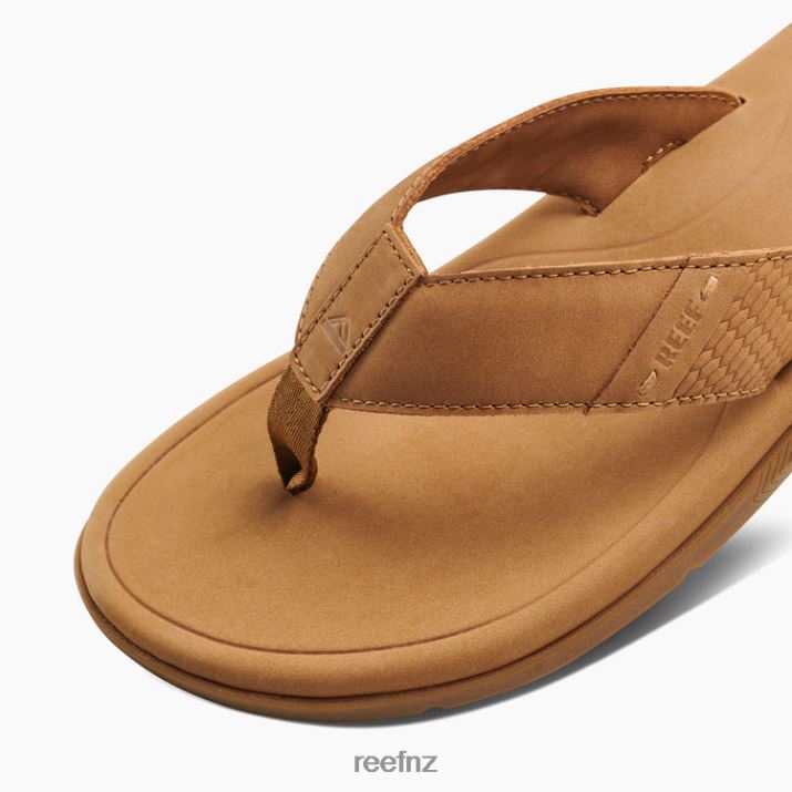 Reef Shoes NZ 62JVZ318 - Leather Santa Ana Men Tan Reef