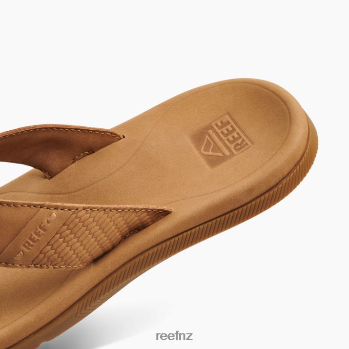 Reef Shoes NZ 62JVZ318 - Leather Santa Ana Men Tan Reef