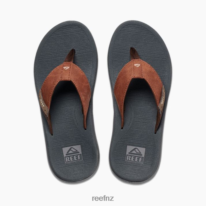 Reef Shoes NZ 62JVZ320 - Reef Santa Ana Men Grey/Tan