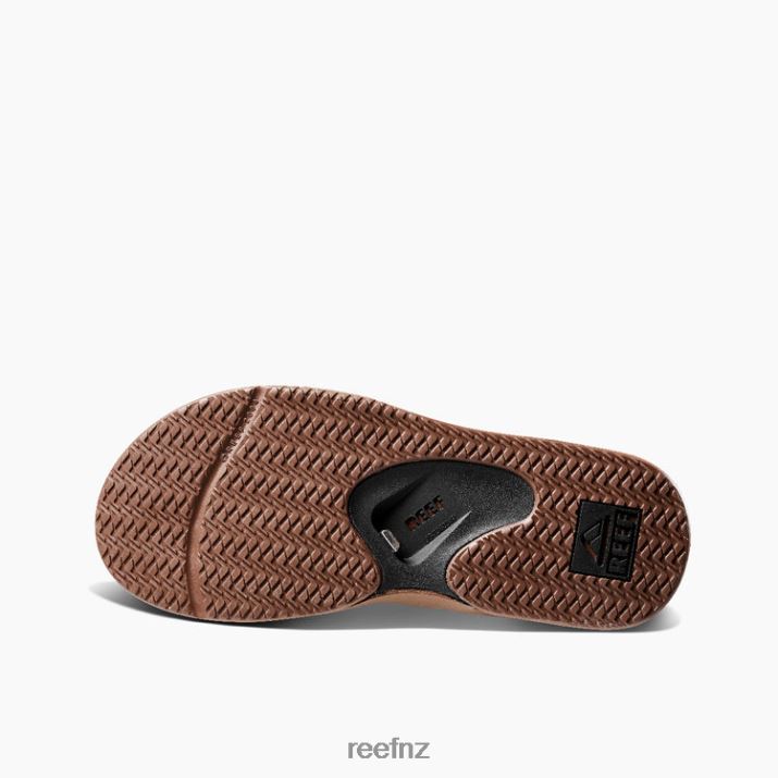 Reef Shoes NZ 62JVZ331 - Fanning Men Black And Tan Reef