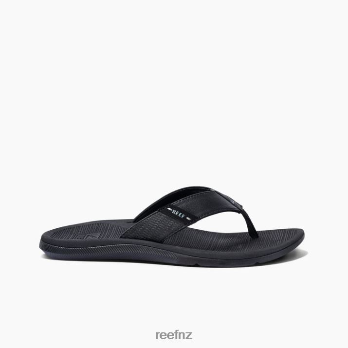 Reef Shoes NZ 62JVZ345 - Reef Santa Ana Men All Black