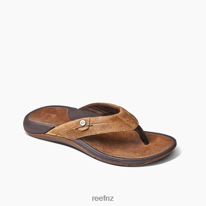 Reef Shoes NZ 62JVZ358 - Reef Pacific Leather Men Java