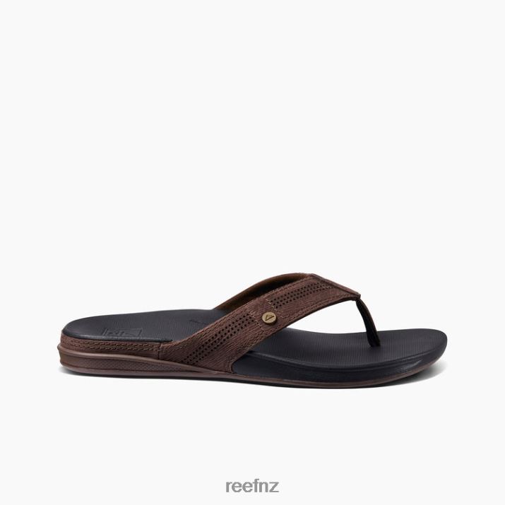 Reef Shoes NZ 62JVZ360 - Cushion Lux Men Black/Brown Reef