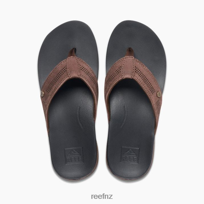 Reef Shoes NZ 62JVZ360 - Cushion Lux Men Black/Brown Reef
