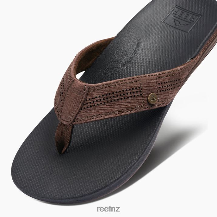 Reef Shoes NZ 62JVZ360 - Cushion Lux Men Black/Brown Reef