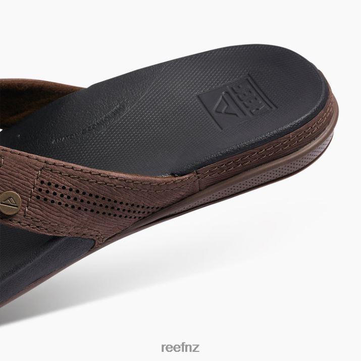 Reef Shoes NZ 62JVZ360 - Cushion Lux Men Black/Brown Reef