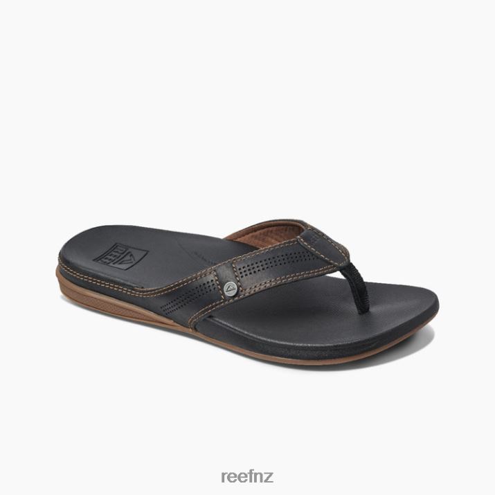 Reef Shoes NZ 62JVZ360 - Cushion Lux Men Black/Brown Reef