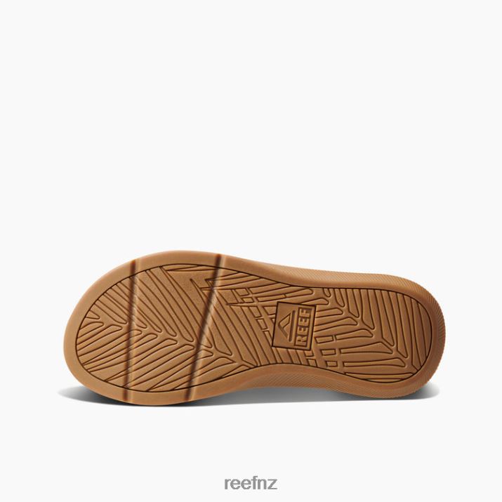 Reef Shoes NZ 62JVZ365 - Leather Santa Ana Men Dark Brown Reef