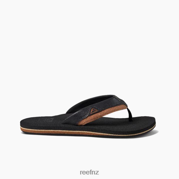 Reef Shoes NZ 62JVZ390 - Cushion Dawn Men Black/Tan Reef