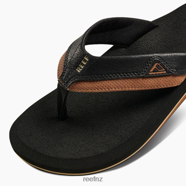 Reef Shoes NZ 62JVZ390 - Cushion Dawn Men Black/Tan Reef