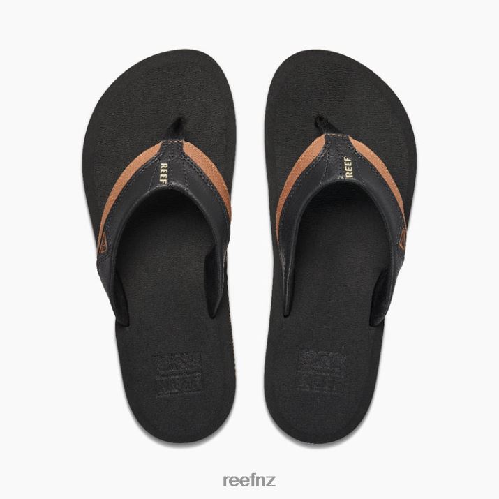 Reef Shoes NZ 62JVZ390 - Cushion Dawn Men Black/Tan Reef