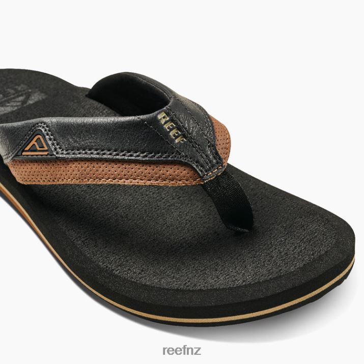 Reef Shoes NZ 62JVZ390 - Cushion Dawn Men Black/Tan Reef