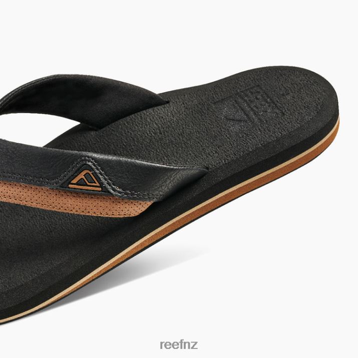 Reef Shoes NZ 62JVZ390 - Cushion Dawn Men Black/Tan Reef