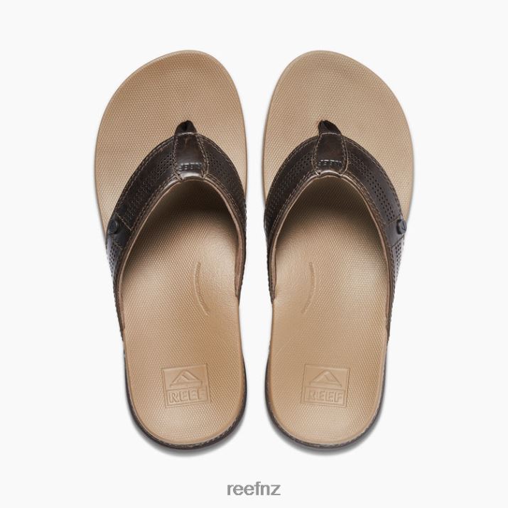 Reef Shoes NZ 62JVZ402 - Cushion Lux Men Fossil Java Reef