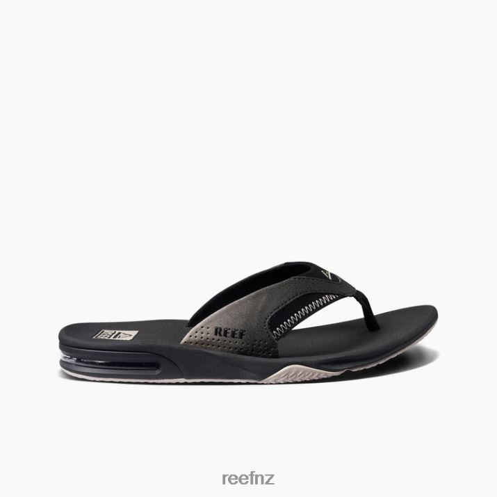 Reef Shoes NZ 62JVZ419 - Fanning Men Black/Taupe Fade Reef