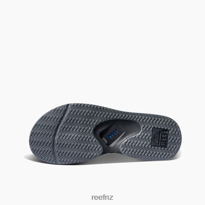 Reef Shoes NZ 62JVZ440 - Fanning Men Black/Pool Palm Reef