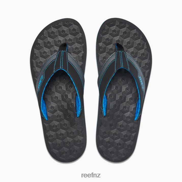 Reef Shoes NZ 62JVZ442 - The Ripper Men Black/Blue Reef