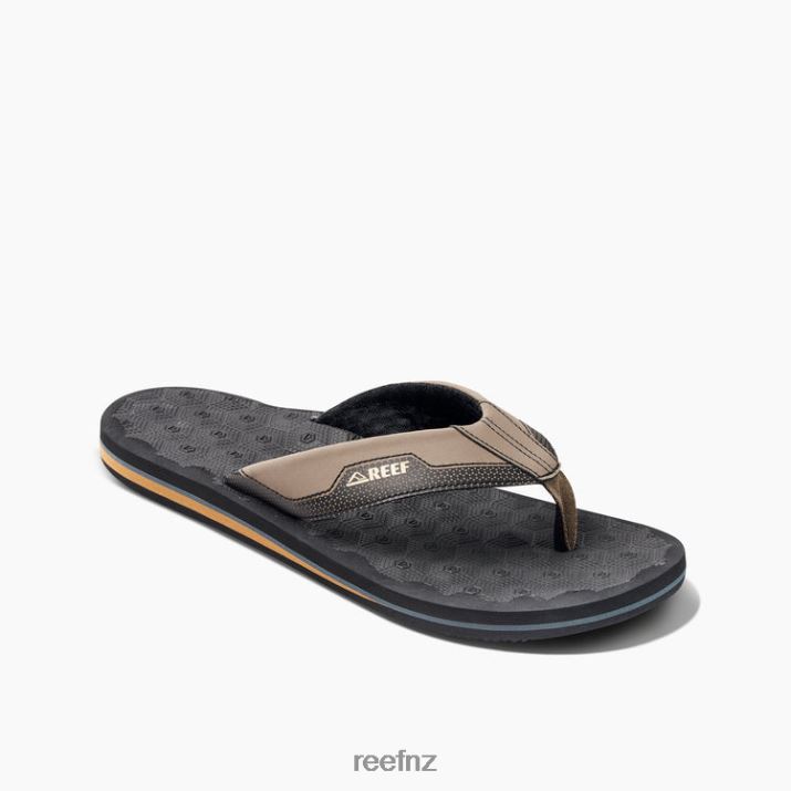 Reef Shoes NZ 62JVZ445 - The Ripper Men Black/Tan Reef