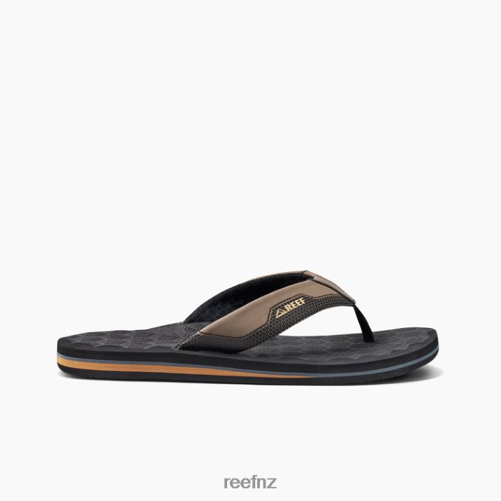 Reef Shoes NZ 62JVZ445 - The Ripper Men Black/Tan Reef