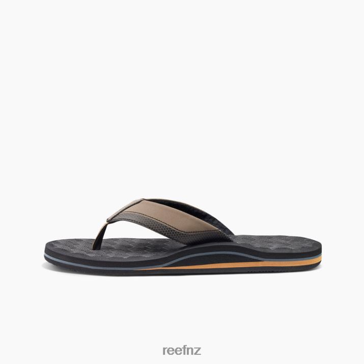 Reef Shoes NZ 62JVZ445 - The Ripper Men Black/Tan Reef