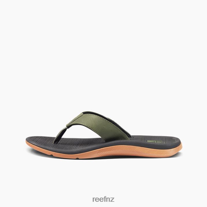 Reef Shoes NZ 62JVZ472 - Reef Santa Ana Men Geo Olive/Gum