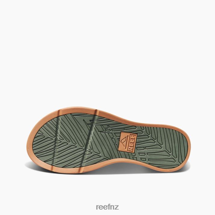 Reef Shoes NZ 62JVZ472 - Reef Santa Ana Men Geo Olive/Gum