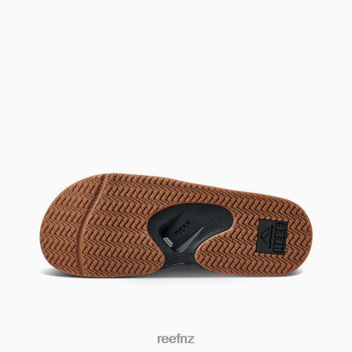 Reef Shoes NZ 62JVZ332 - Fanning Slide Men Black/Silver Reef