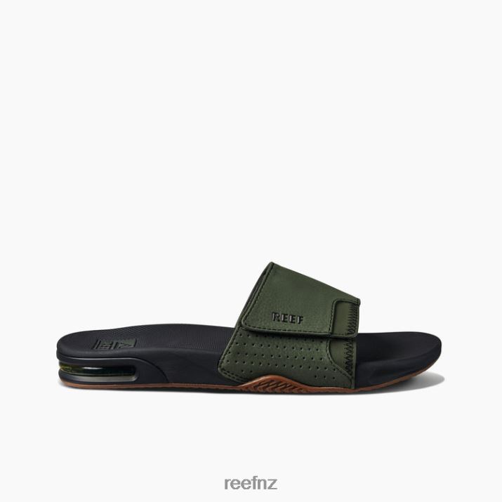 Reef Shoes NZ 62JVZ355 - Fanning Slide Men Dark Olive Reef