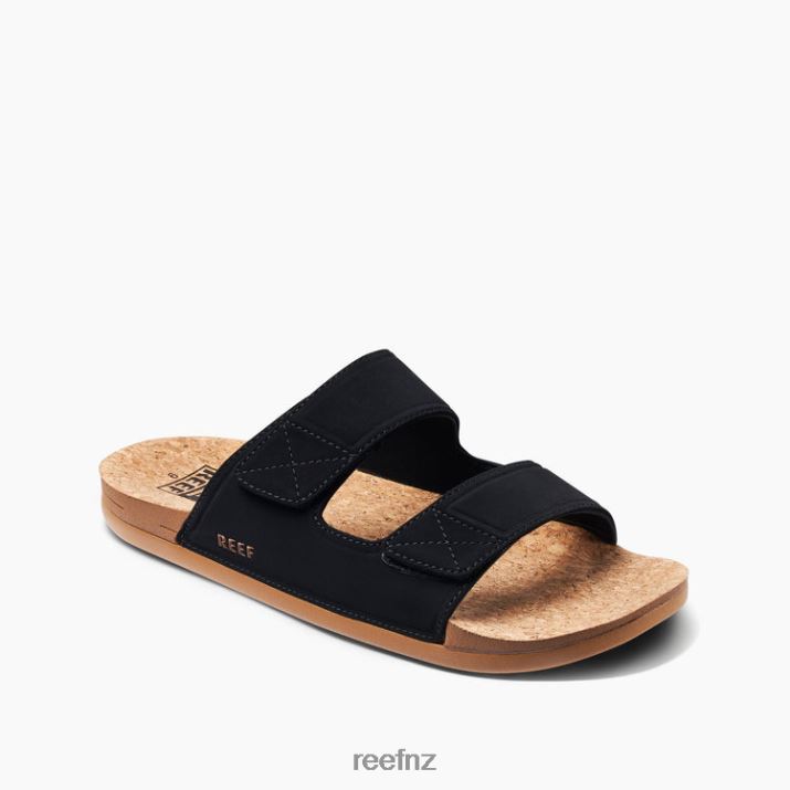 Reef Shoes NZ 62JVZ381 - Cushion Tradewind Cork Men Black/Cork Reef