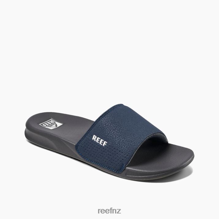 Reef Shoes NZ 62JVZ389 - Reef One Slide Men Navy/White