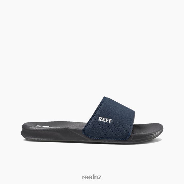 Reef Shoes NZ 62JVZ389 - Reef One Slide Men Navy/White