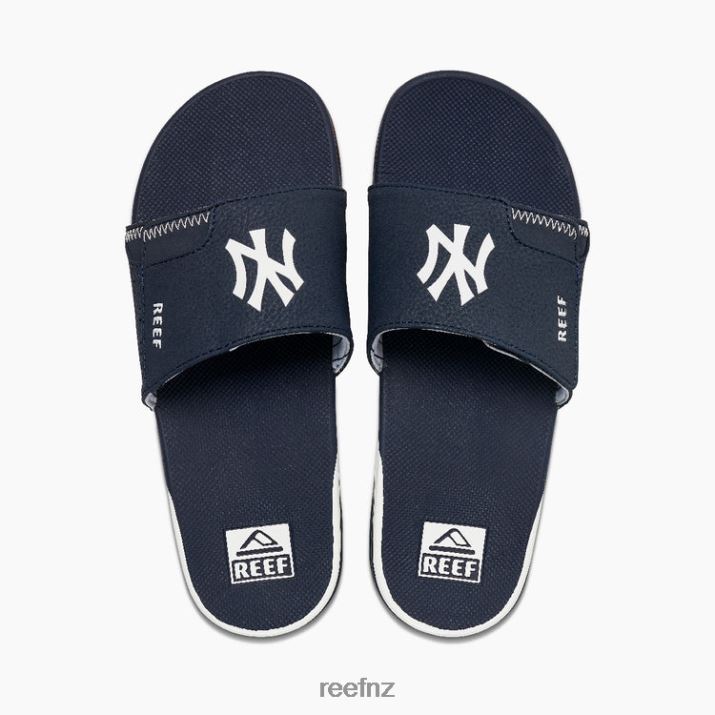 Reef Shoes NZ 62JVZ392 - Fanning Slide X Mlb Men Yankees Reef