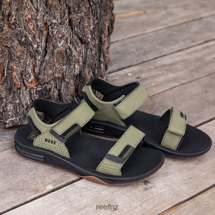 Reef Shoes NZ 62JVZ406 - Fanning Baja Men Olive Gum Reef