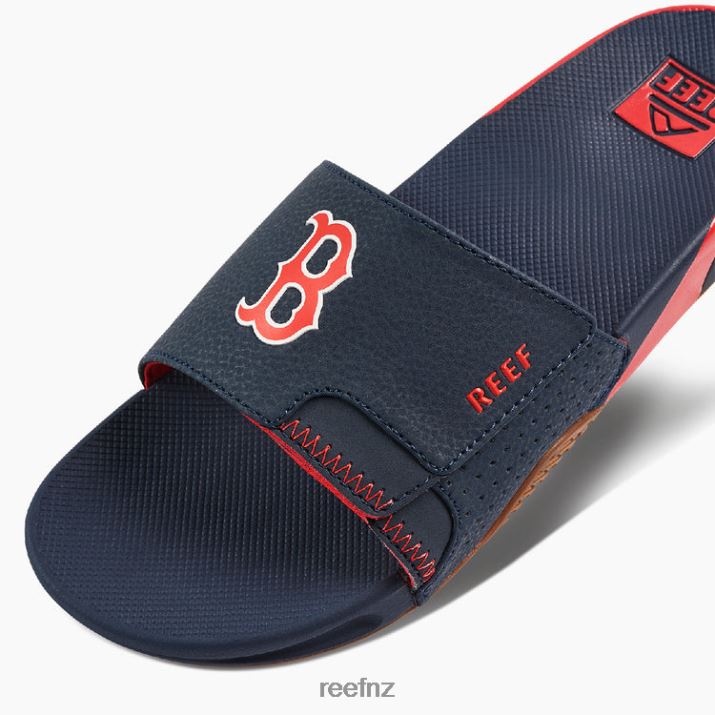 Reef Shoes NZ 62JVZ411 - Fanning Slide X Mlb Men Red Sox Reef