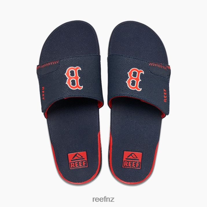Reef Shoes NZ 62JVZ411 - Fanning Slide X Mlb Men Red Sox Reef