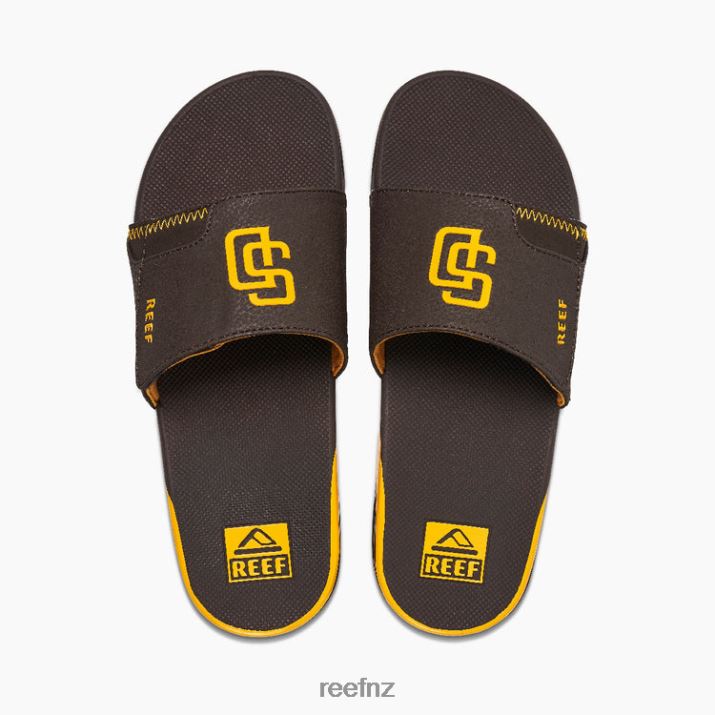 Reef Shoes NZ 62JVZ412 - Fanning Slide X Mlb Men Padres Reef