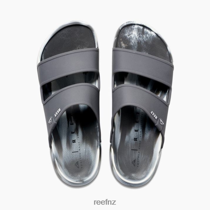Reef Shoes NZ 62JVZ423 - Oasis Double Up Men White/Grey Marble Reef