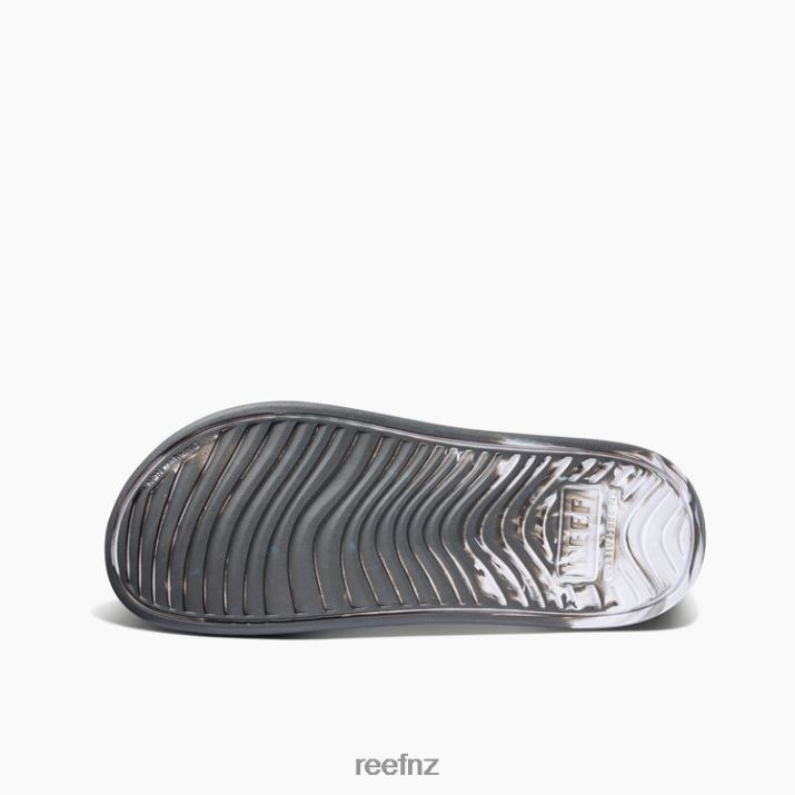 Reef Shoes NZ 62JVZ439 - Oasis Slide Men White/Grey Marble Reef